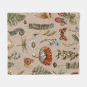  natuur van bossen naadloos. Amanita Fleece Deken (Voorkant (Horizontaal))