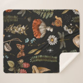  natuur van bossen naadloos. Amanita Sherpa Deken (Voorkant (horizontaal))