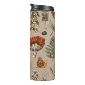  natuur van bossen naadloos. Amanita Thermosbeker (Geroteerd rechts)