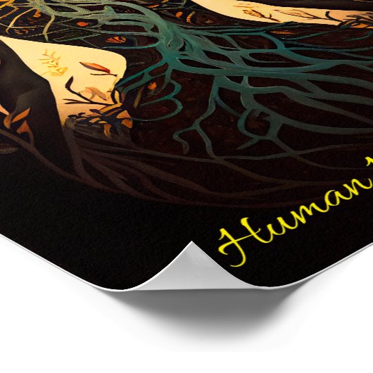 Natuur van damesbomen - Gen AI Poster (Hoek)