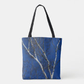 Natuur van de blauwe hemel (White Birch Tree Blue  Tote Bag (Achterkant)