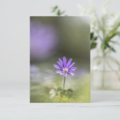 Natuur van de groene windbloem Foto Kaart (Staand voorkant)