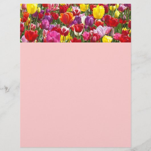 Natuur van de lente-brochure Thema's Tulip Flowers Flyer (Voorkant)