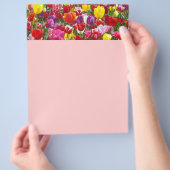 Natuur van de lente-brochure Thema's Tulip Flowers Flyer (Hand)