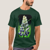 Natuur van de liefdeblauwe lupine ventilator t-shirt (Voorkant)