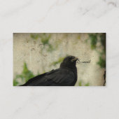 Natuur van de merel visitekaartje (Achterkant)