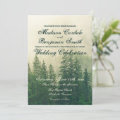 Natuur van de Rustic Mountain Forest Pine Trees Kaart (Staand voorkant)