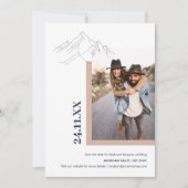 Natuur van de Rustige berg in de buitenlucht Foto  Save The Date (Voorkant)