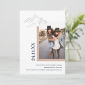 Natuur van de Rustige berg in de buitenlucht Foto  Save The Date (Staand voorkant)