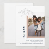 Natuur van de Rustige berg in de buitenlucht Foto  Save The Date (Voorkant / Achterkant)