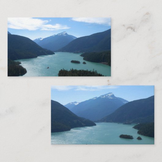 Natuur van de staat Diablo Lake Washington Visitekaartje (Voorkant / Achterkant)