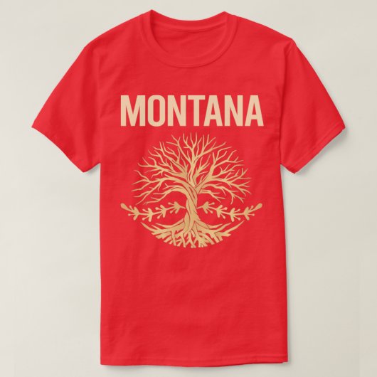 Natuur van de staat Montana T-shirt (Design voorkant)