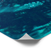 Natuur van de textuur van het zee van de waterocea poster (Hoek)