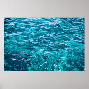 Natuur van de textuur van het zee van de waterocea poster