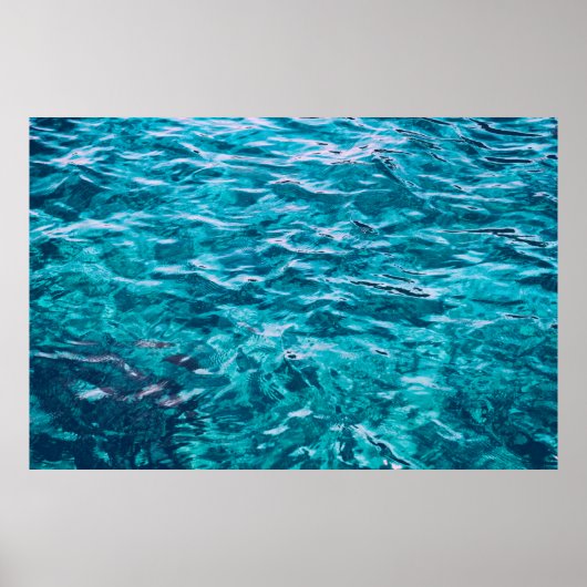 Natuur van de textuur van het zee van de waterocea poster (Voorkant)