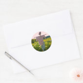 Natuur van de tuinspoelmachine ronde sticker (Envelop)