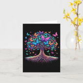 Natuur van de vlinderboom kaart (Gele Bloem)