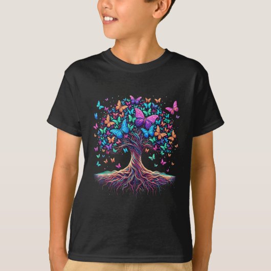 Natuur van de vlinderboom t-shirt (Voorkant)
