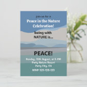 Natuur van de vrede kaart (Staand voorkant)