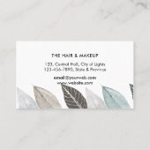 Natuur van de Waterverf van de rode rode lebben Yo Visitekaartje (Achterkant)