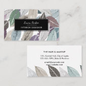 Natuur van de Waterverf van de rode rode lebben Yo Visitekaartje (Voorkant / Achterkant)