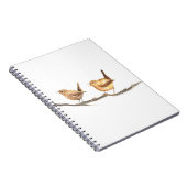 Natuur van de waterverf van kinderverzorgingsvogel notitieboek (Rechterzijde)