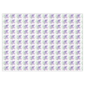 Natuur van de Waterverf van Lilacs Purple Flowers Tafelkleed (Voorkant (Horizontaal))