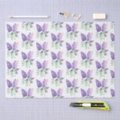Natuur van de Waterverf van Lilacs Purple Flowers Tissuepapier (Craft)