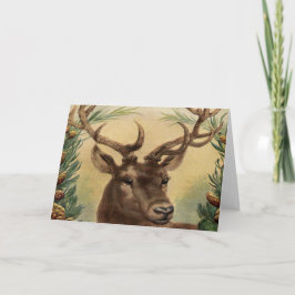 Natuur van Deer Buck Feestdagen Kaart