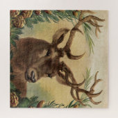  Natuur van Deer Buck Legpuzzel (Horizontaal)