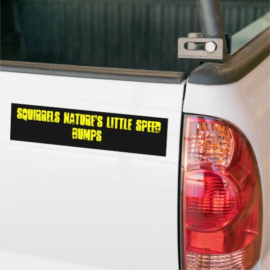 Natuur van eekhoorntjes - Kleine snelheidstoten Bumpersticker (Op Truck)