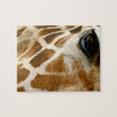 Natuur van Giraffe van closeup Face Wilde Dieren F Legpuzzel (Horizontaal)