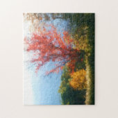 Natuur van herfst afvegen Foto's schilderen Legpuzzel (Verticaal)