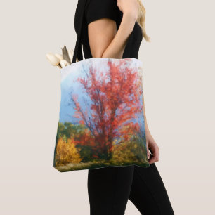 Natuur van herfst afvegen Foto's schilderen Tote Bag