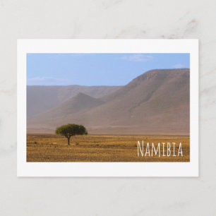 Natuur van het Afrikaanse woestijnlandschap in Nam Briefkaart