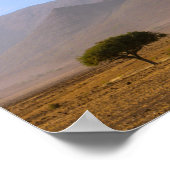 Natuur van het Afrikaanse woestijnlandschap in Nam Poster (Hoek)