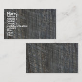Natuur van het Barn Board Fotografie Visitekaartje (Voorkant / Achterkant)