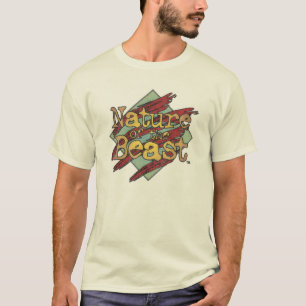 'Natuur van het beest' Weathered Logo T-shirt