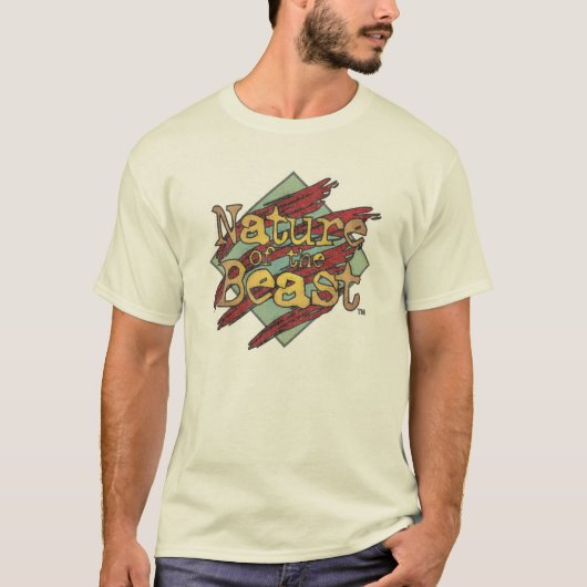 'Natuur van het beest' Weathered Logo T-shirt (Voorkant)