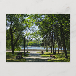 Natuur van het Belarussische Minsk Park Life Citys Briefkaart