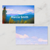 natuur van het berglandschap visitekaartje (Voorkant / Achterkant)