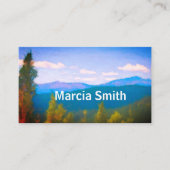 natuur van het berglandschap visitekaartje (Voorkant)