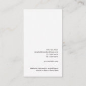 Natuur van het land Rustic Turquoise Wood Visitekaartje (Achterkant)