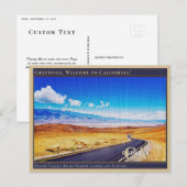 Natuur van het landschap Death Valley Road Desert  Briefkaart (Voorkant / Achterkant)