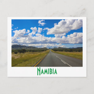Natuur van het landschap langs de weg van Namibië  Briefkaart