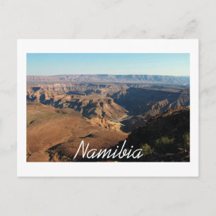 Natuur van het landschap Namibië Fish River Canyon Briefkaart