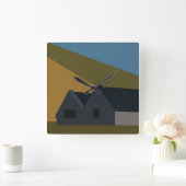 Natuur van het landschap van de berggebieden vierkante klok (Huis)