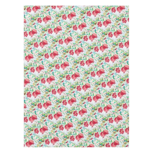 Natuur van het roodgeperste fruitpatroon zomer tafelkleed (Voorkant)