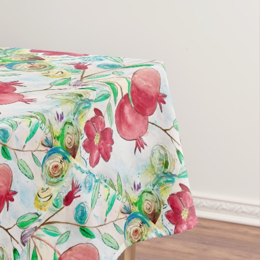 Natuur van het roodgeperste fruitpatroon zomer tafelkleed (Voorbeeld)