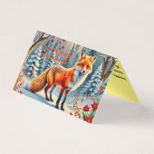 Natuur van het sneeuwbos kaart (Voorkant)